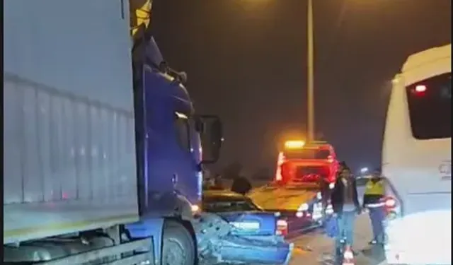 Eskişehir-Bursa karayolunda zincirleme kaza: 1 yaralı