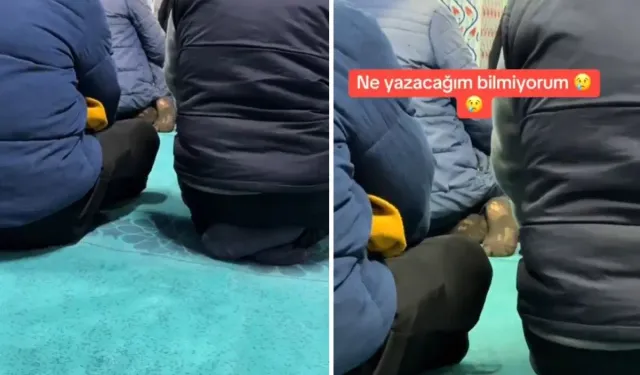 Eskişehir'de vatandaş, camide çektiği görüntüyü "Ne yazacağımı bilmiyorum" notuyla paylaştı