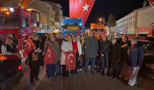 Cumhur İttifakı’ndan Çifteler’de Bayrak Tepkisi