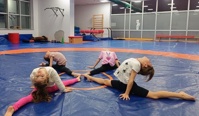 Bilecik’te Çocuklar Cimnastik Antrenmanlarıyla Gelişiyor