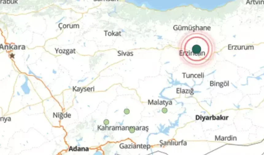 Erzincan’da 4.9 Şiddetinde Deprem Paniğe Neden Oldu