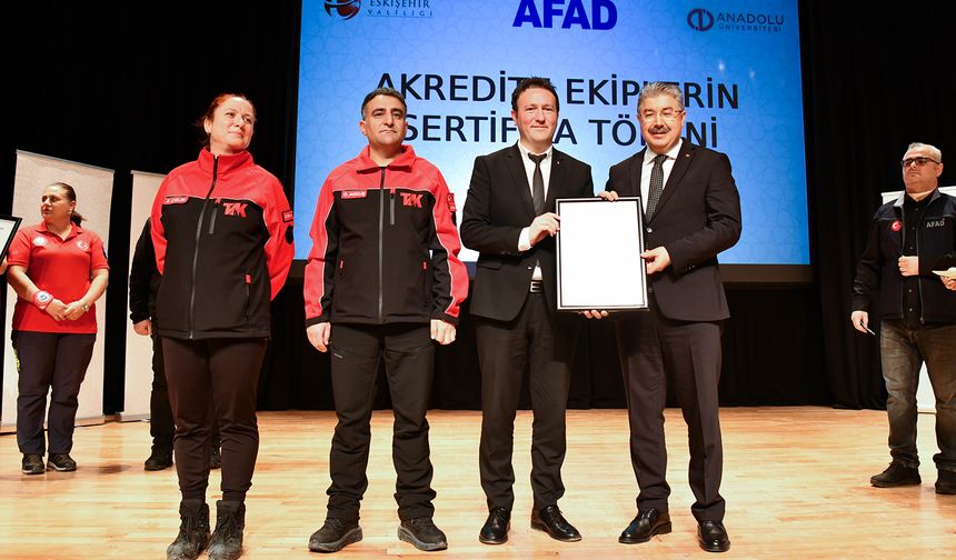 TAK Ekibi AFAD Akreditasyonunu Resmen Aldı