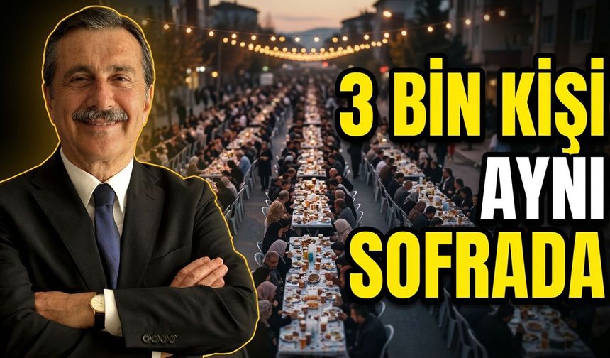 Tepebaşı Belediyesi’nden 3 Bin Kişilik Sokak İftarı