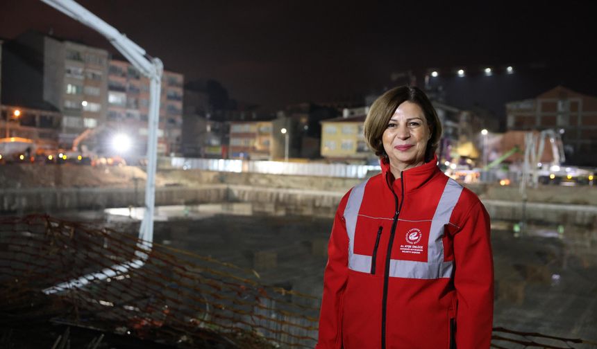 Kurtuluş Pazar Yeri’nde 5 Bin Metreküp Beton Döküldü