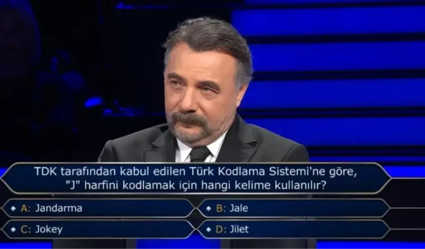 TDK tarafından kabul edilen Türk Kodlama Sistemi'ne gör J harfini kodlamak için hangi kelime kullanılır?