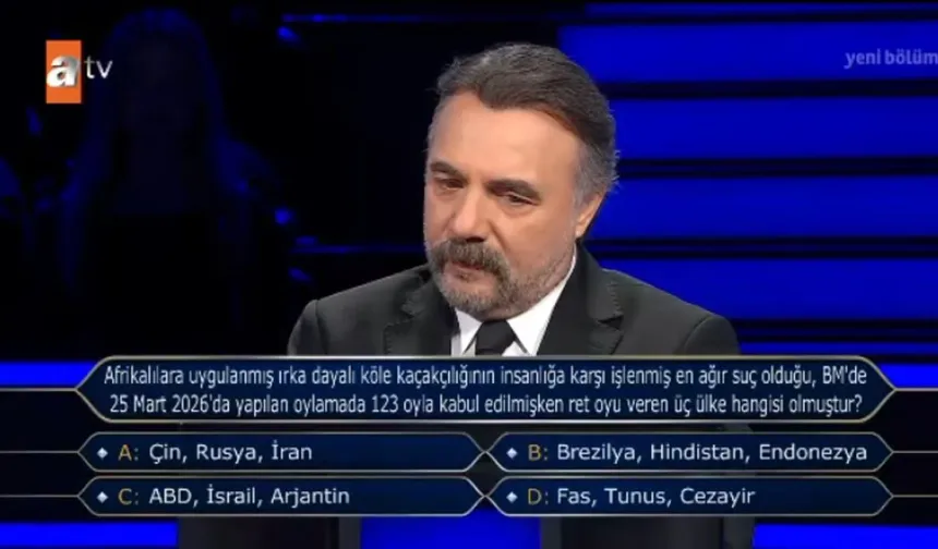 Afrikalılara uygulanmış ırka dayalı köle kaçakçılığının insanlığa karşı işlenmiş en ağır suç olduğu, BM'de 25 Mart 2026'da yapılan oylamada 123 ...