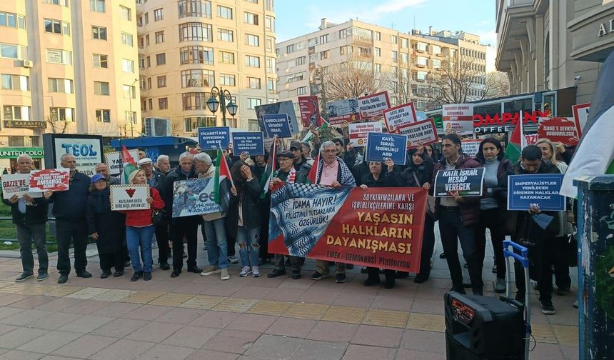 Eskişehir’de Filistin İçin Destek Sesi Yükseldi
