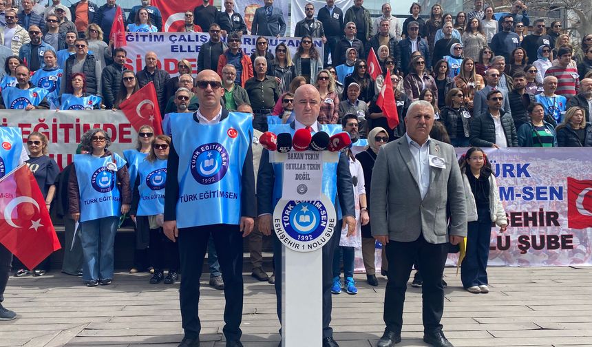 Türk Eğitim Sen Eskişehir’de İş Bıraktı
