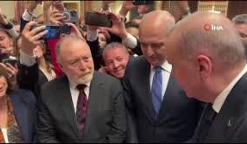 23 Nisan Resepsiyonunda Erdoğan-Bahçeli Görüşmesi Gerçekleşti