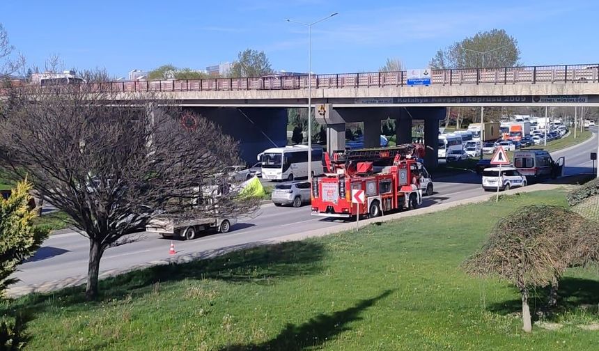 Eskişehir'de O Köprüde Panik Anaları Kamerada