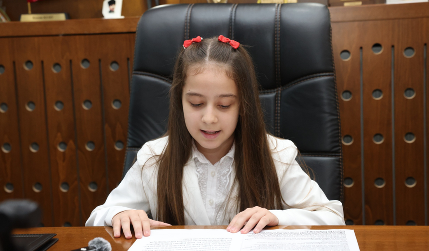 Odunpazarı’nda Başkanlık Koltuğu Melis’e Emanet