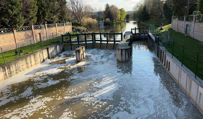 Porsuk’ta Yağmur Sonrası Köpük Tabakası