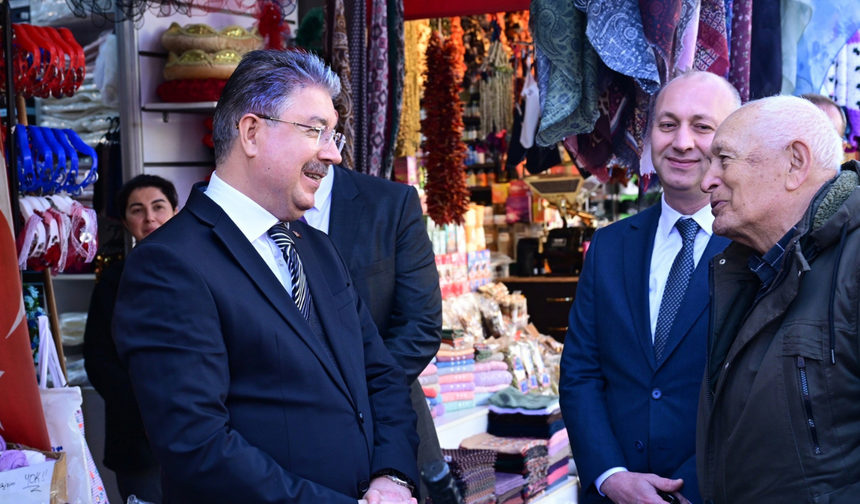 Vali Yılmaz, Esnaf ve Vatandaşı Ziyaret Etti
