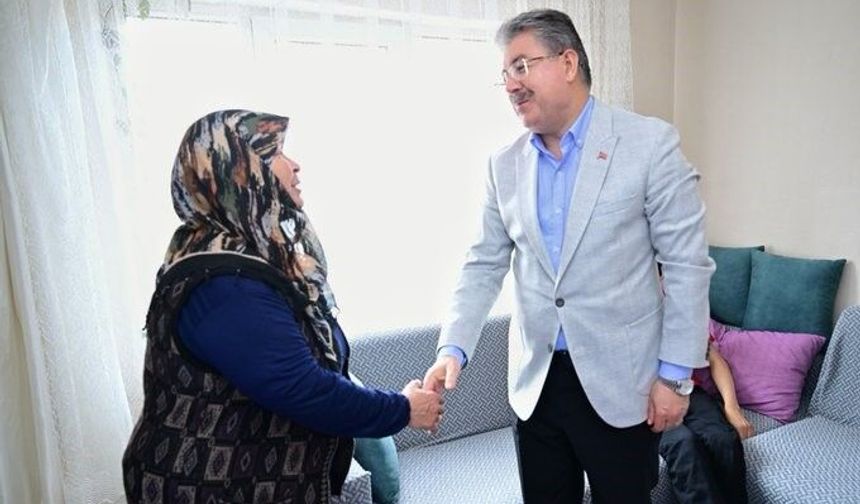 Vali Yılmaz, Mehmet Doğan ve Ailesini Ziyaret Etti