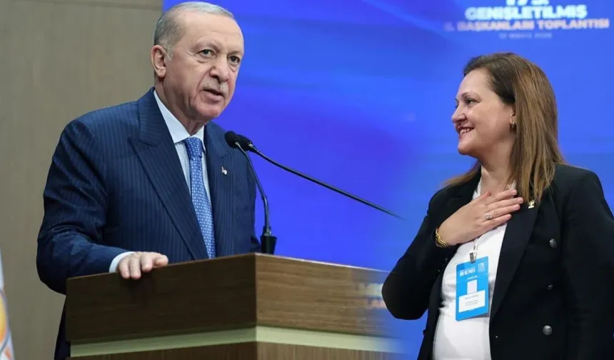 Burcu Köksal Ak Parti’ye Katıldı, Rozetini Erdoğan Taktı