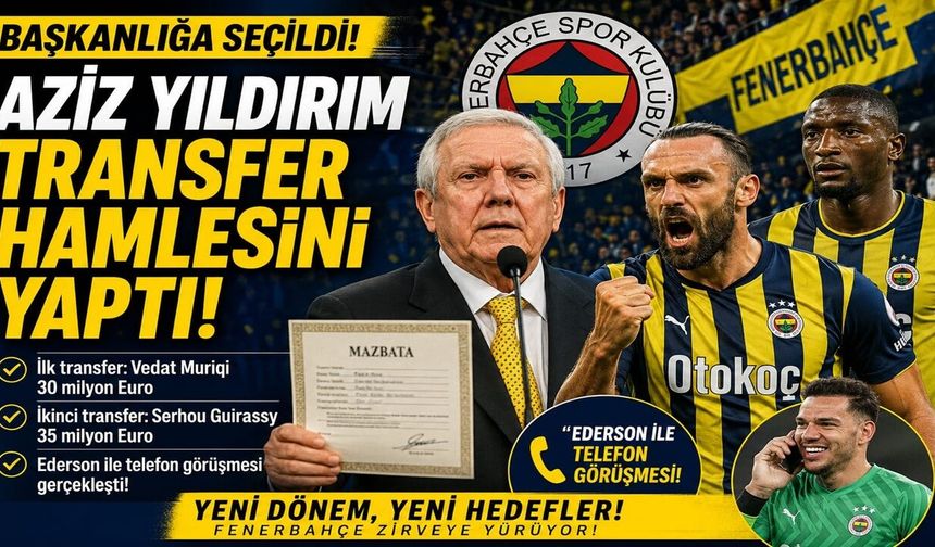 Başkanlığa Seçildi! Aziz Yıldırım Transfer Hamlesini Yaptı!