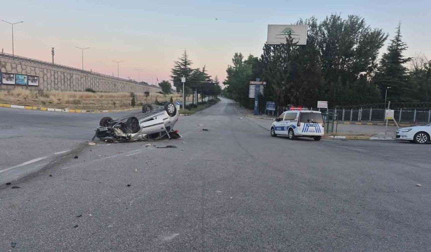 Eskişehir'de Otomobil Takla Attı: 1 Kişi Yaralandı