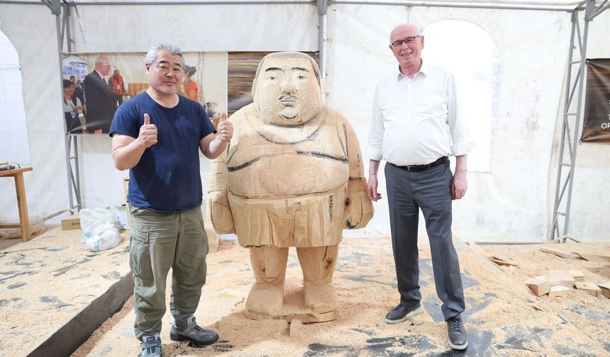 Odunpazarı'nda Ahşap Heykel Festivali Sürüyor