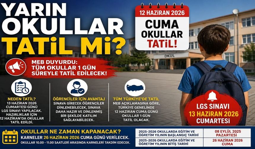 Yarın Okullar Tatil mi?
