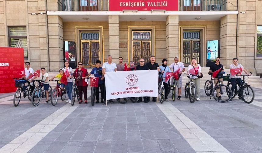 Eskişehir'de 15 Temmuz İçin Pedallar Çevriliyor