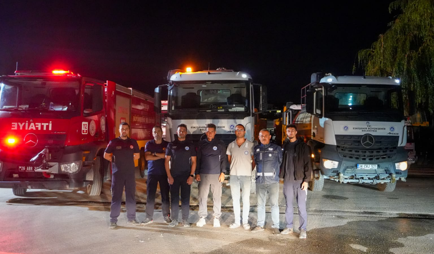 Eskişehir İtfaiyesi Aydın’daki Yangın İçin Yolda