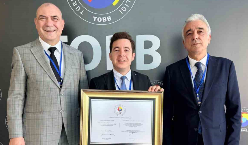 ESO, TOBB Akreditasyon Sertifikasını Teslim Aldı