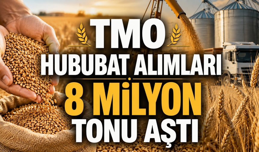 TMO hububat alımları 8 milyon tonu aştı