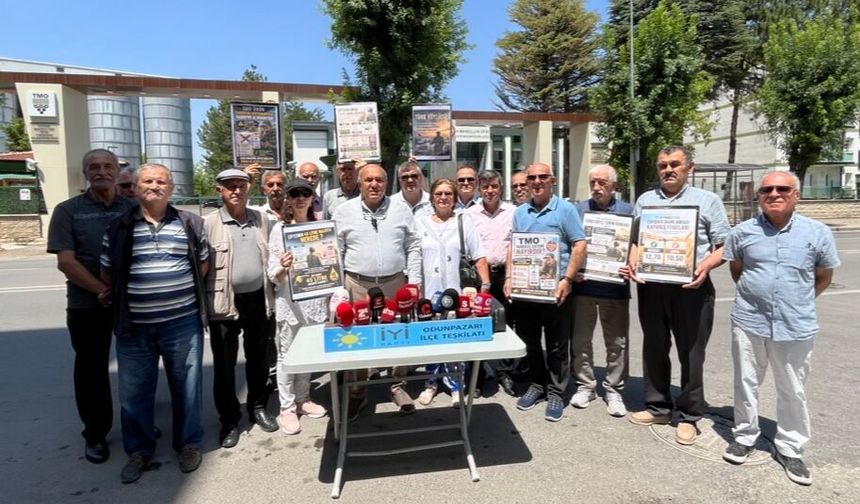 İYİ Partili Yer’den TMO önünde tepki: “Çiftçi ürününü teslim ediyor ancak parasını alamıyor”