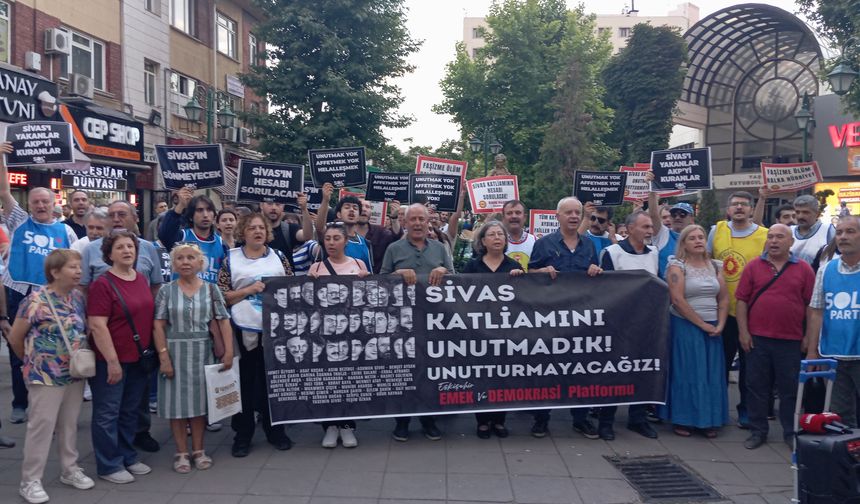 Eskişehir'de Sivas Katliamı'nın 33. Yılında Anma Çağrısı