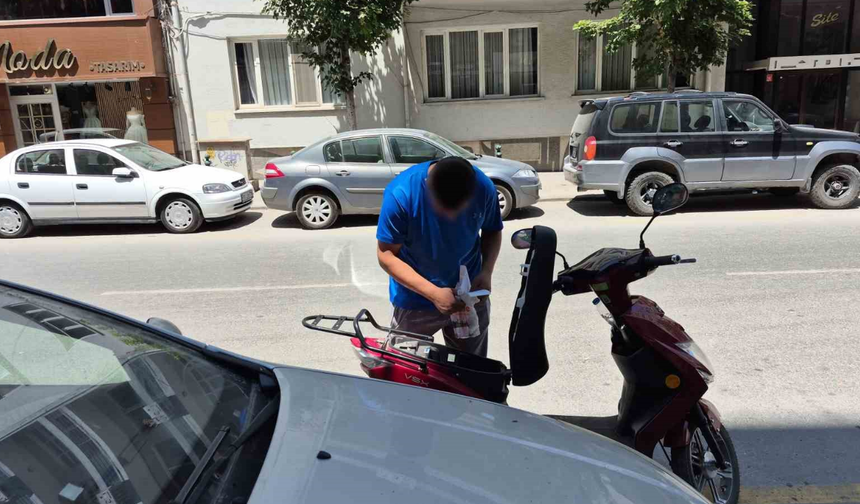 Plakasız Elektrikli Motosiklete 46 Bin TL Ceza