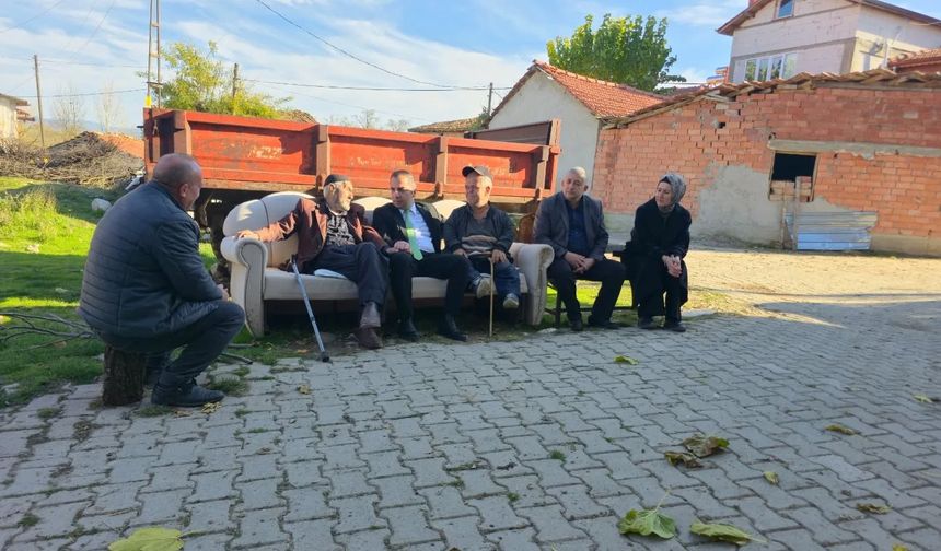 Kaymakam Uçar, Belkese Köyü’nde vatandaşları ziyaret etti