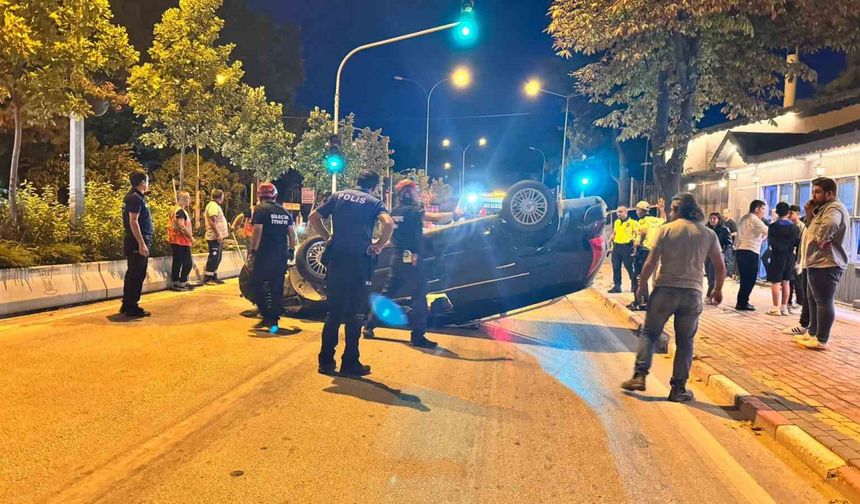 Bilecik’te Otomobil Takla Attı: 1 Yaralı