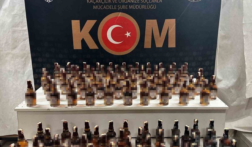 Eskişehir Polisi Kaçak Alkol Operasyonu Yaptı