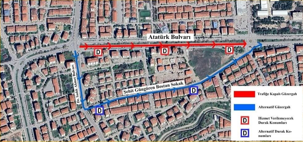 22 Şubat Pazar Günü Alternatif Güzergahlar