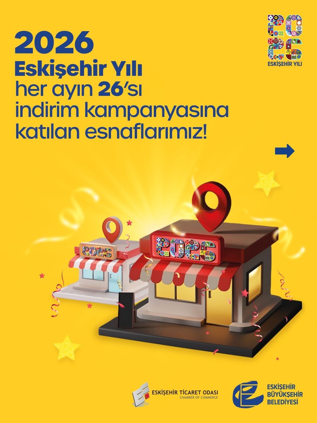 26’Sında Eskişehir Kazanıyor! 💛2026 Eskişehir Yılı Kapsamında Yaptığımız Çağrıya Kulak Vererek