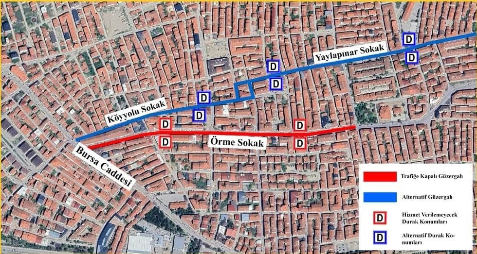 Eskişehirde Pazar Günü Bu Yollar Kapalı