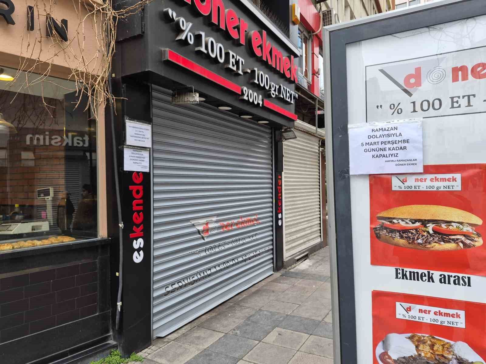 Eskişehir'de Bazı İşletmeler Ramazan Boyunca Kapalı Kalacak (2)