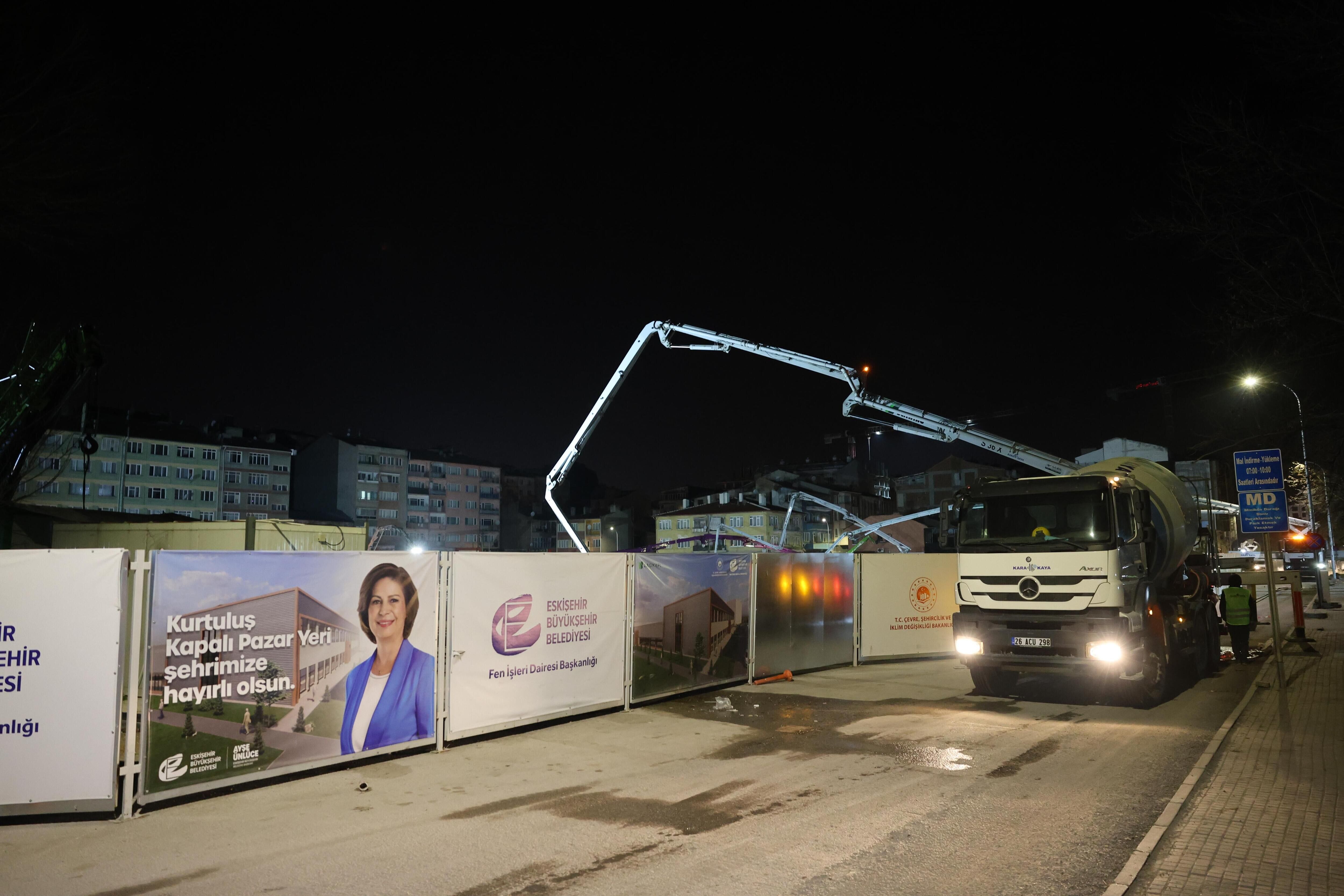 Kurtuluş Pazar Yeri’nde 5 Bin Metreküp Beton Döküldü (3)