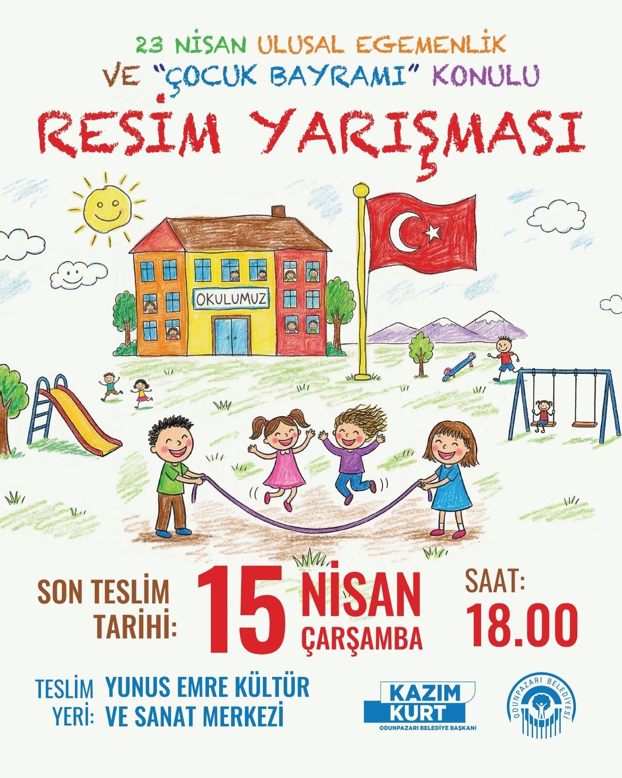 Odunpazarı'nda 23 Nisan Resim Yarışması Başlıyor (1)