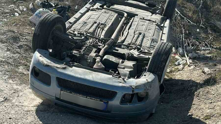 Sivrihisar’da Feci Kaza Araç Takla Attı (1)