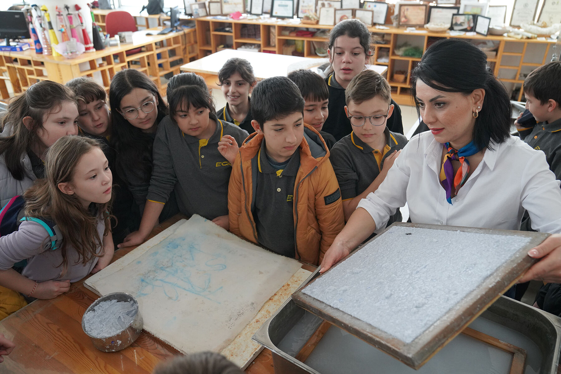 Tepebaşı’nda 90 Ortaokul Öğrencisi Geri Dönüşüm Sürecini Yerinde Gördü (2)