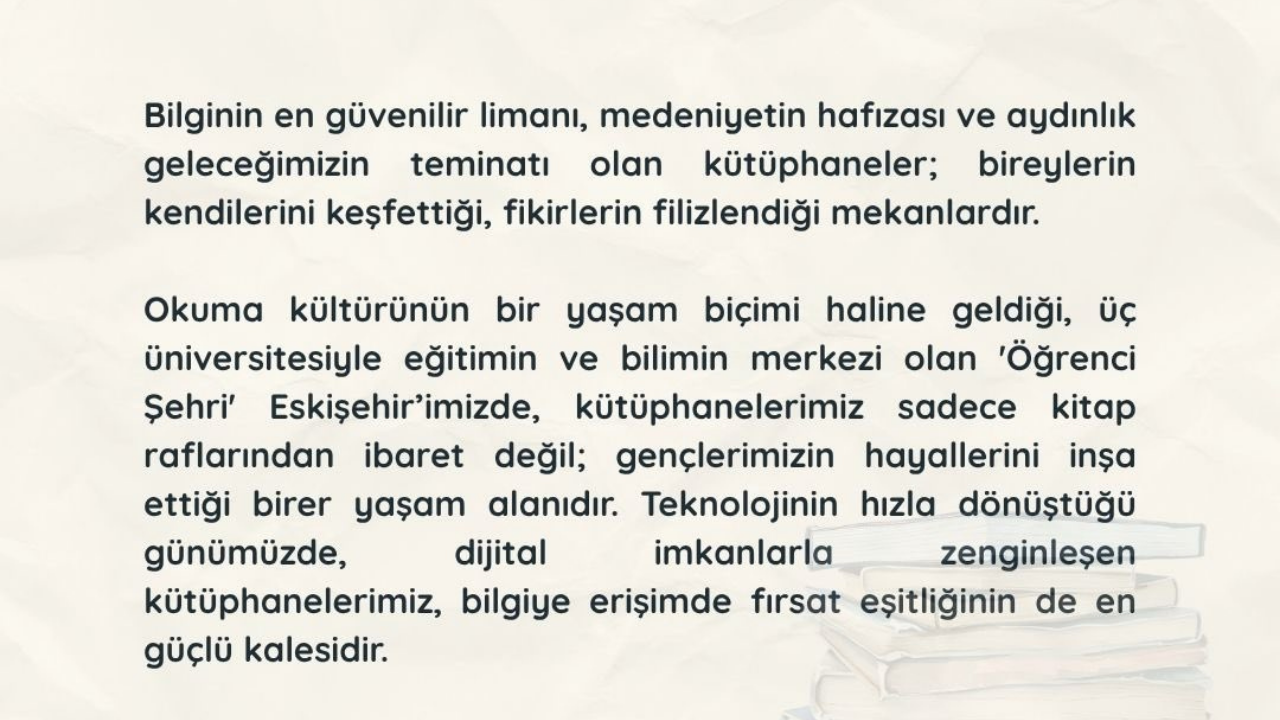 Vali Yılmaz, Kütüphane Haftası İçin Mesaj Yayımladı (2)