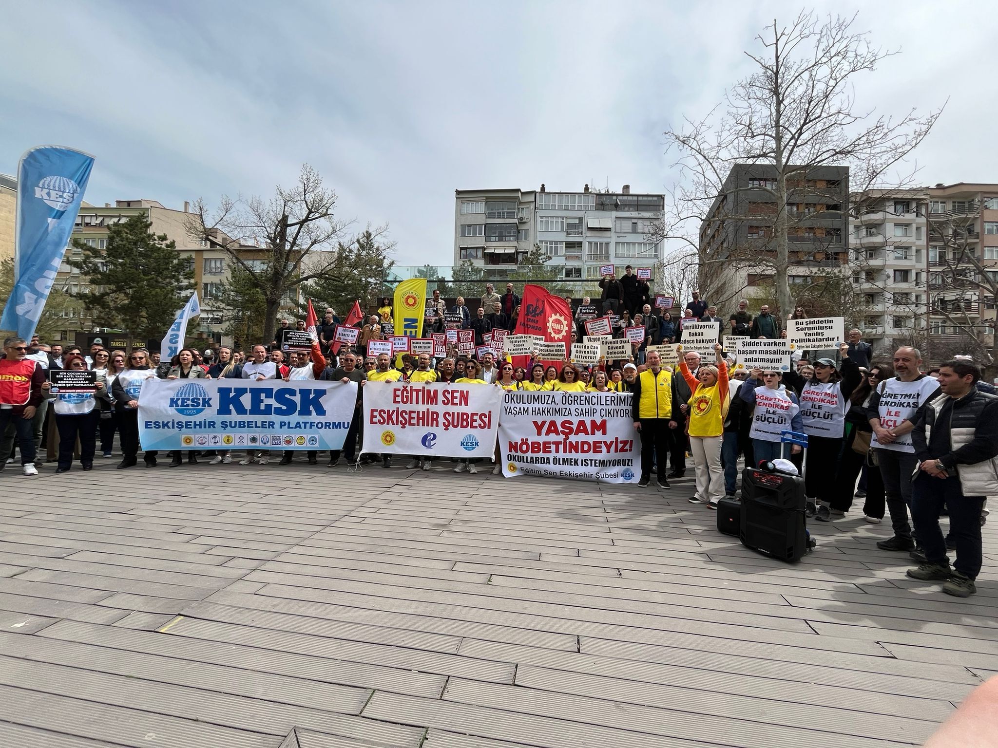 Eğitim Emekçileri Eskişehir’de Alanlara Çıktı “Eğitime Bakan Arıyoruz!” (5)