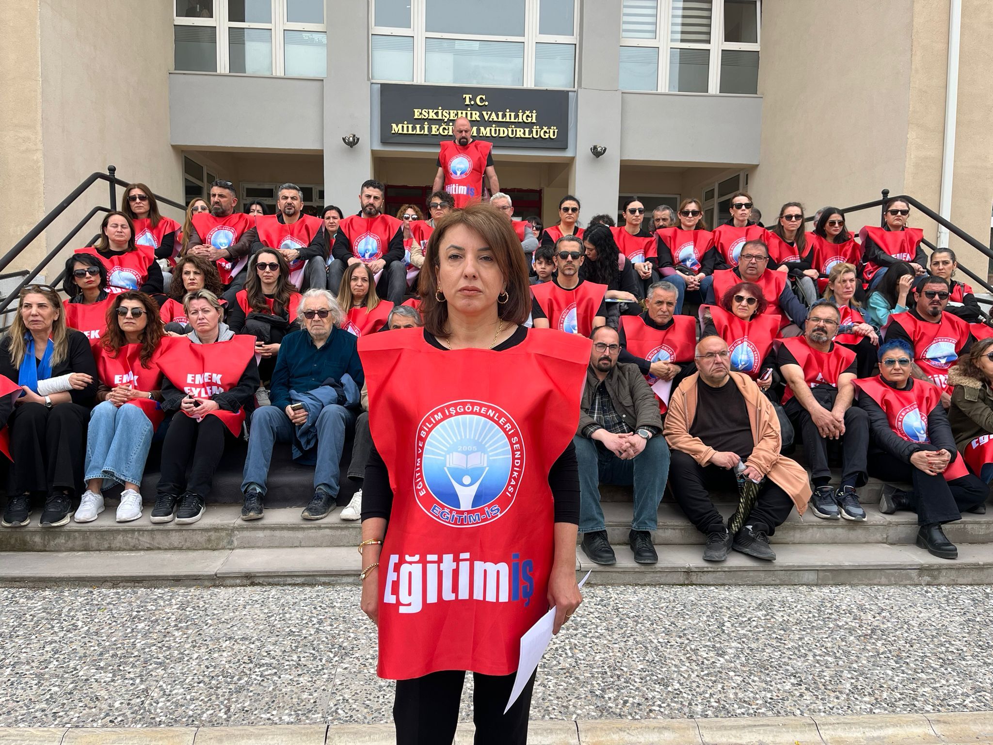 Eskişehir’de Eğitim İş’ten Şiddete Karşı Oturma Eylemi (5)