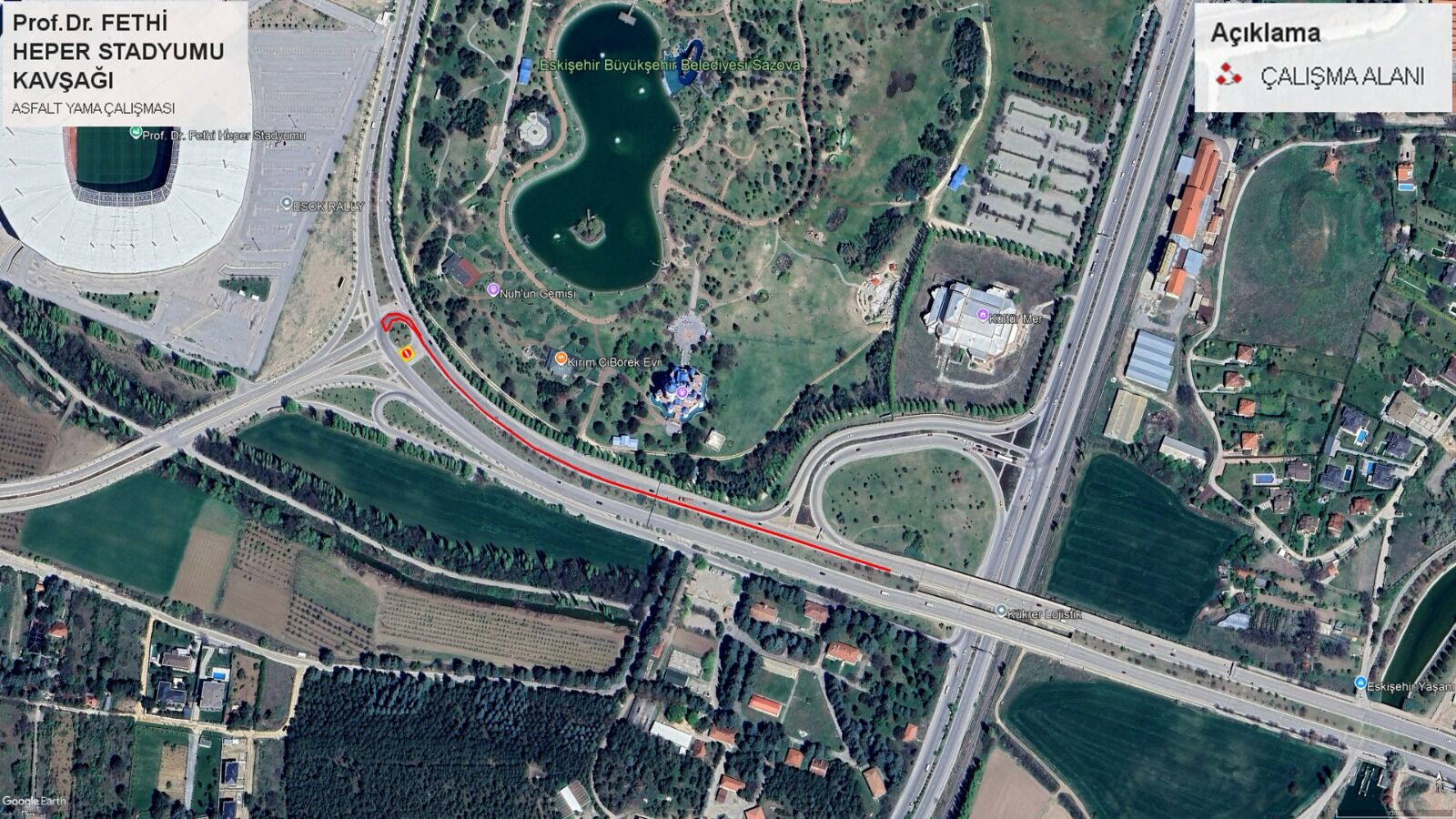 Eskişehir'de O Kavşak Yarın Trafiğe Kapatılacak (2)