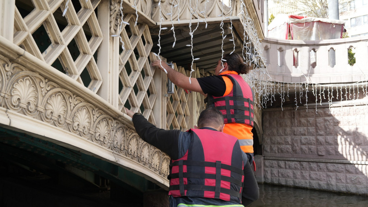 İki Eylül Köprüsü İçin Aydınlatma Çalışmaları Başlıyor (1)