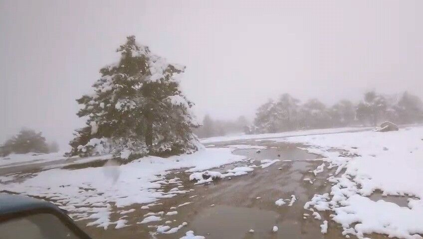 Sarıcakaya’da Nisan Ayında Kar Sürprizi (2)