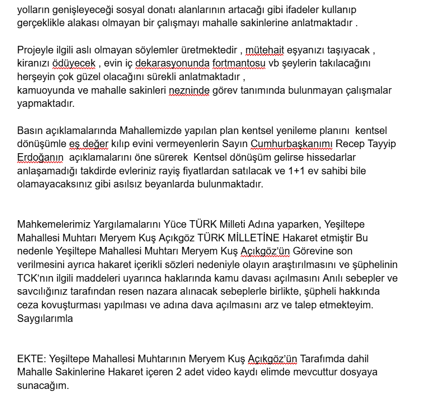 Yeşiltepe'de Mahalleli Ile Muhtar Karşı Karşıya! (2)-1