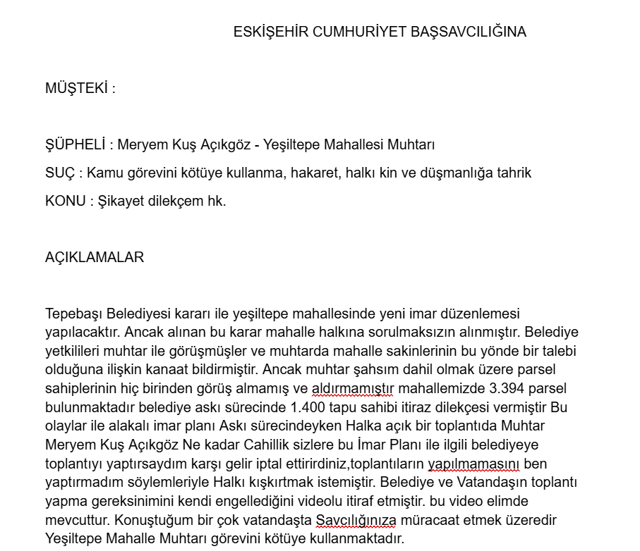 Yeşiltepe'de Mahalleli Ile Muhtar Karşı Karşıya! (4)