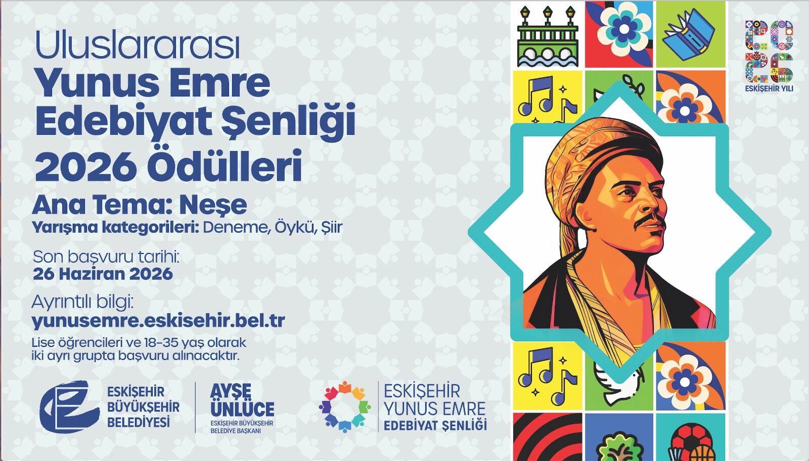 Yunus Emre Edebiyat Şenliği 2026 Ödülleri Başlıyor